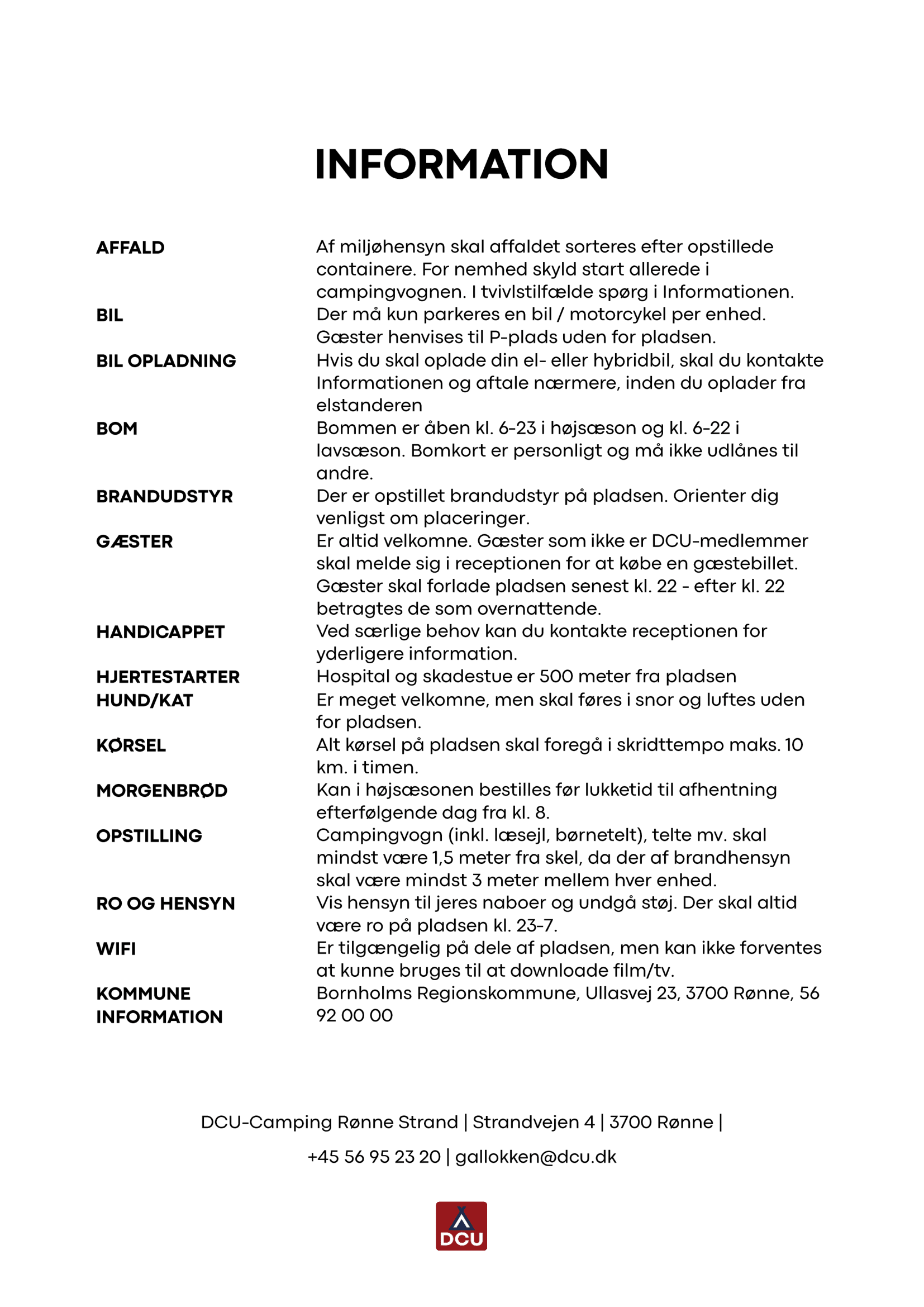 Rønne info