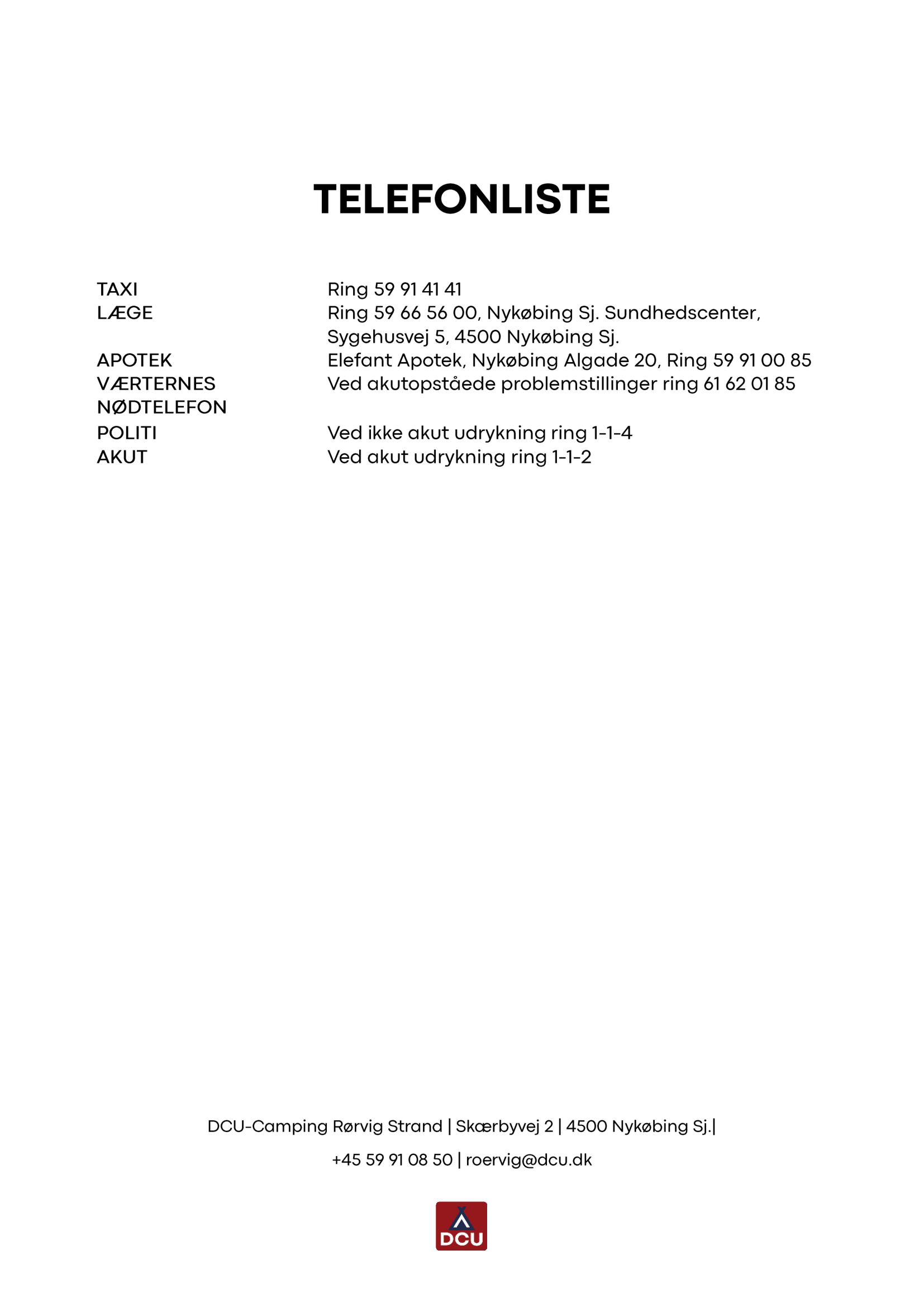 Rørvig info