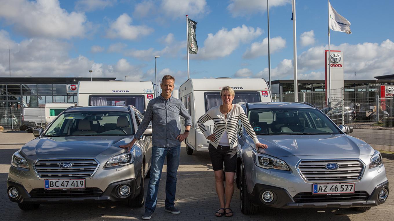 Klar til afgang fra Køge Caravan Center. Tempo 100, test, DCU tester, kørsel