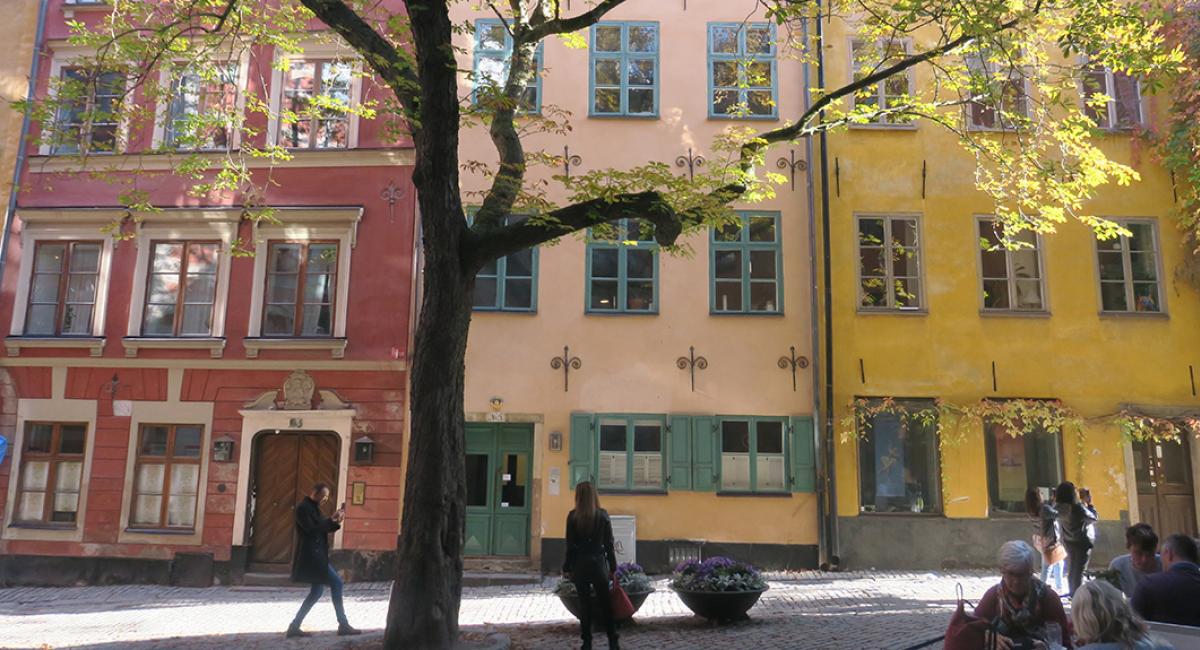 Gamla Stan emmer af hyggelig stemning. Gamla Stan, Stockholm, Sverige