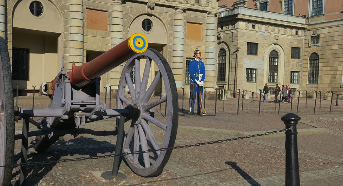 Dele af Kungliga Slottet er åbent for offentligheden. Kungliga Slottet, Stockholm, Sverige